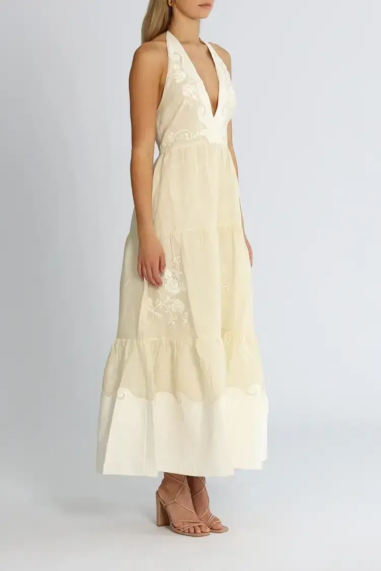 Alice McCall Marie Midi Dress in White Size 10 - Image 2
