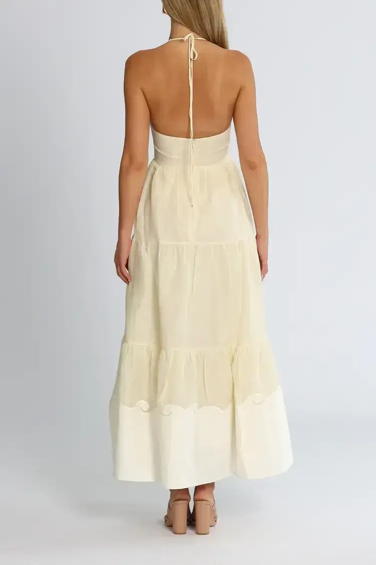 Alice McCall Marie Midi Dress in White Size 10 - Image 3