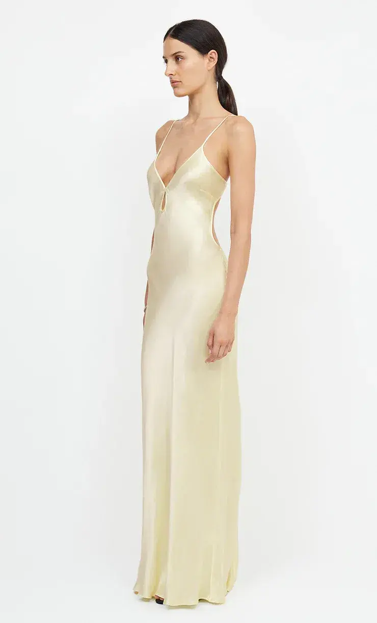 Bec & Bridge Cedar City Maxi Dress Ice Yellow Size 8 - Image 2
