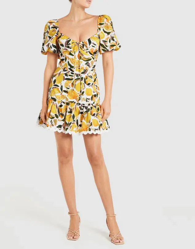 Rebecca Vallance Amarilla Mini Dress Print Size 10 - Image 1