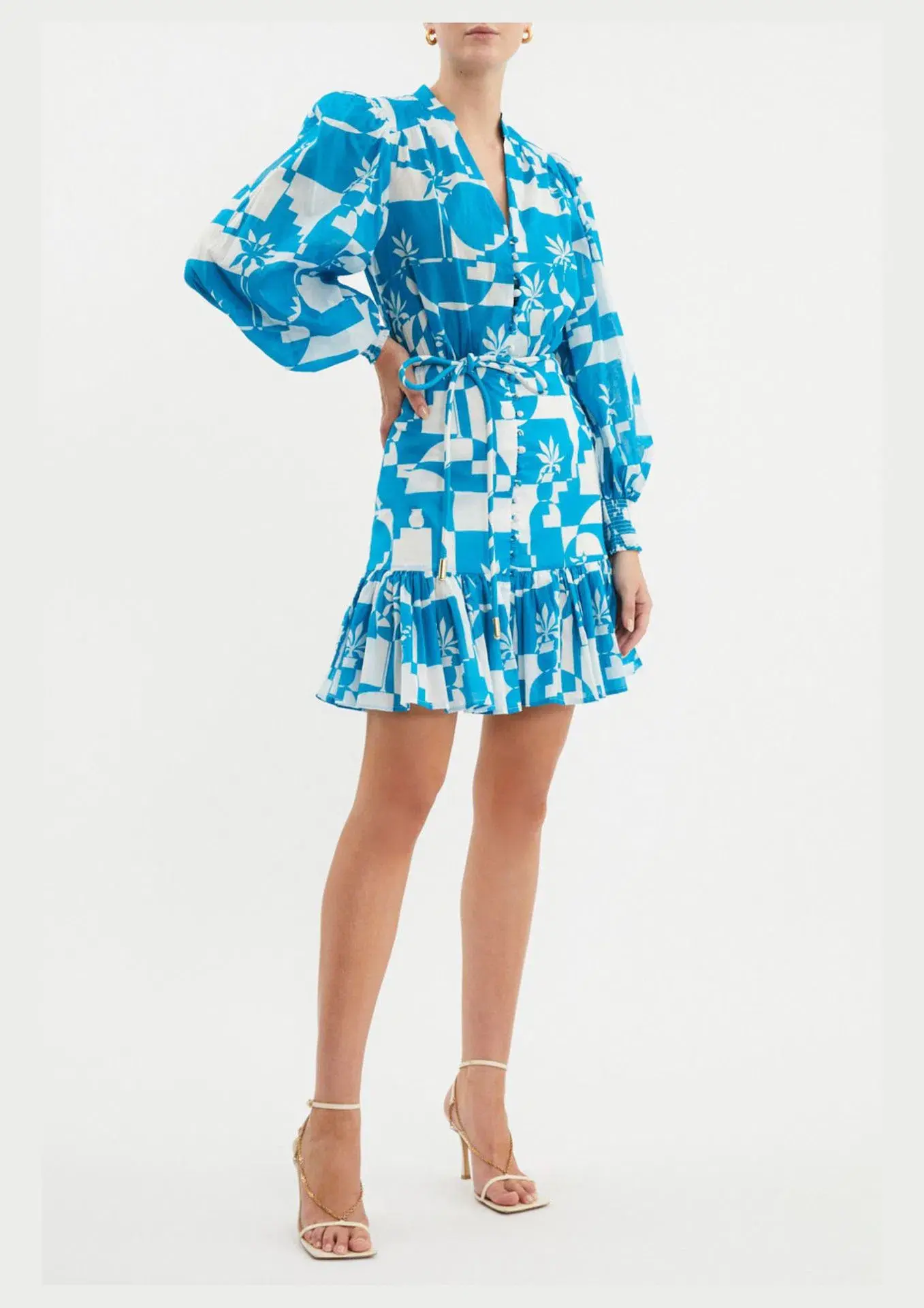 Rebecca Vallance Ibiza Mini Dress Print Size 10 - Image 1