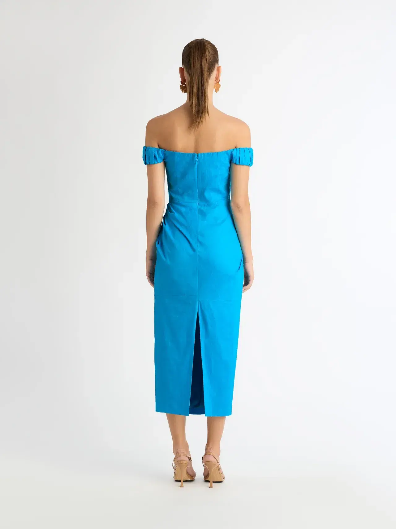 Sheike Audrey Midi Dress Blue Size 12 - Image 3