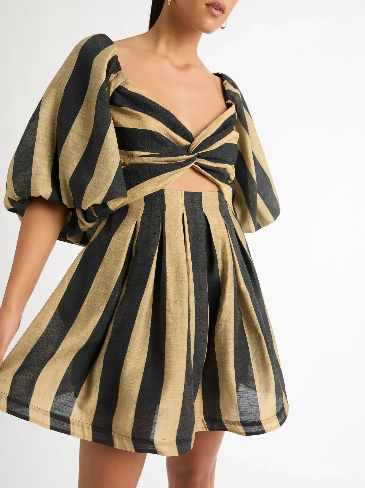 Sheike Frankie Stripe Mini Dress Print Size 12 - Image 2