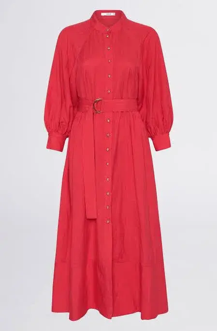 Sheike Piper Midi Dress in Watermelon sz16 - Image 4