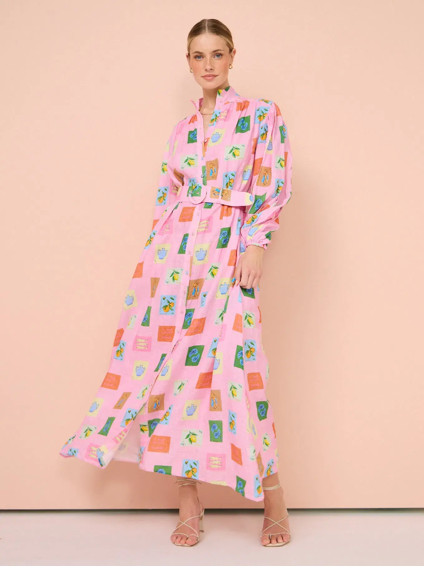 Palm Noosa Noddy Dress Pink Emblem Size 10 - Image 1