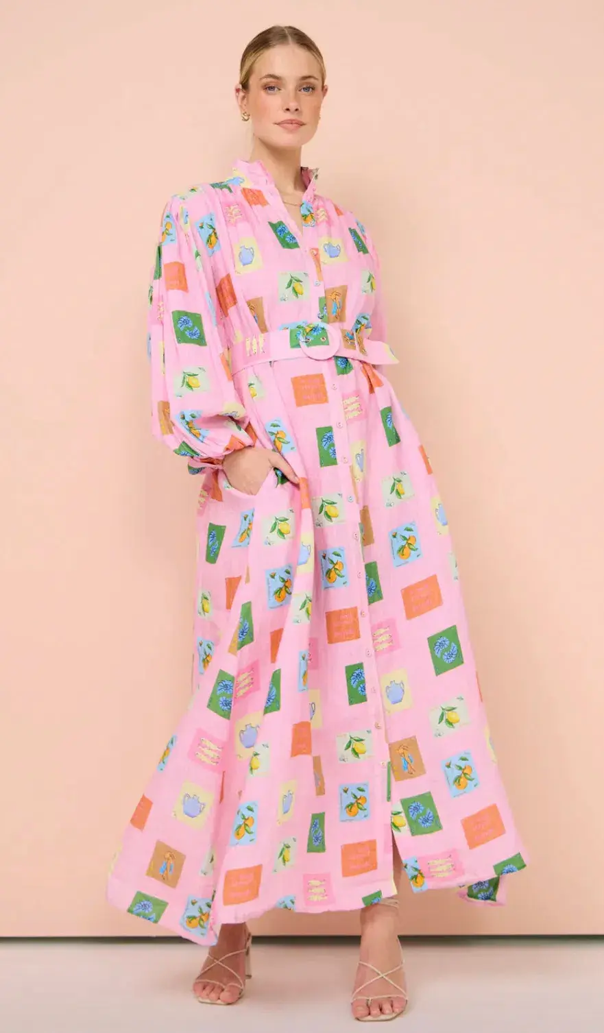 Palm Noosa Noddy Dress Pink Emblem Size 10 - Image 2