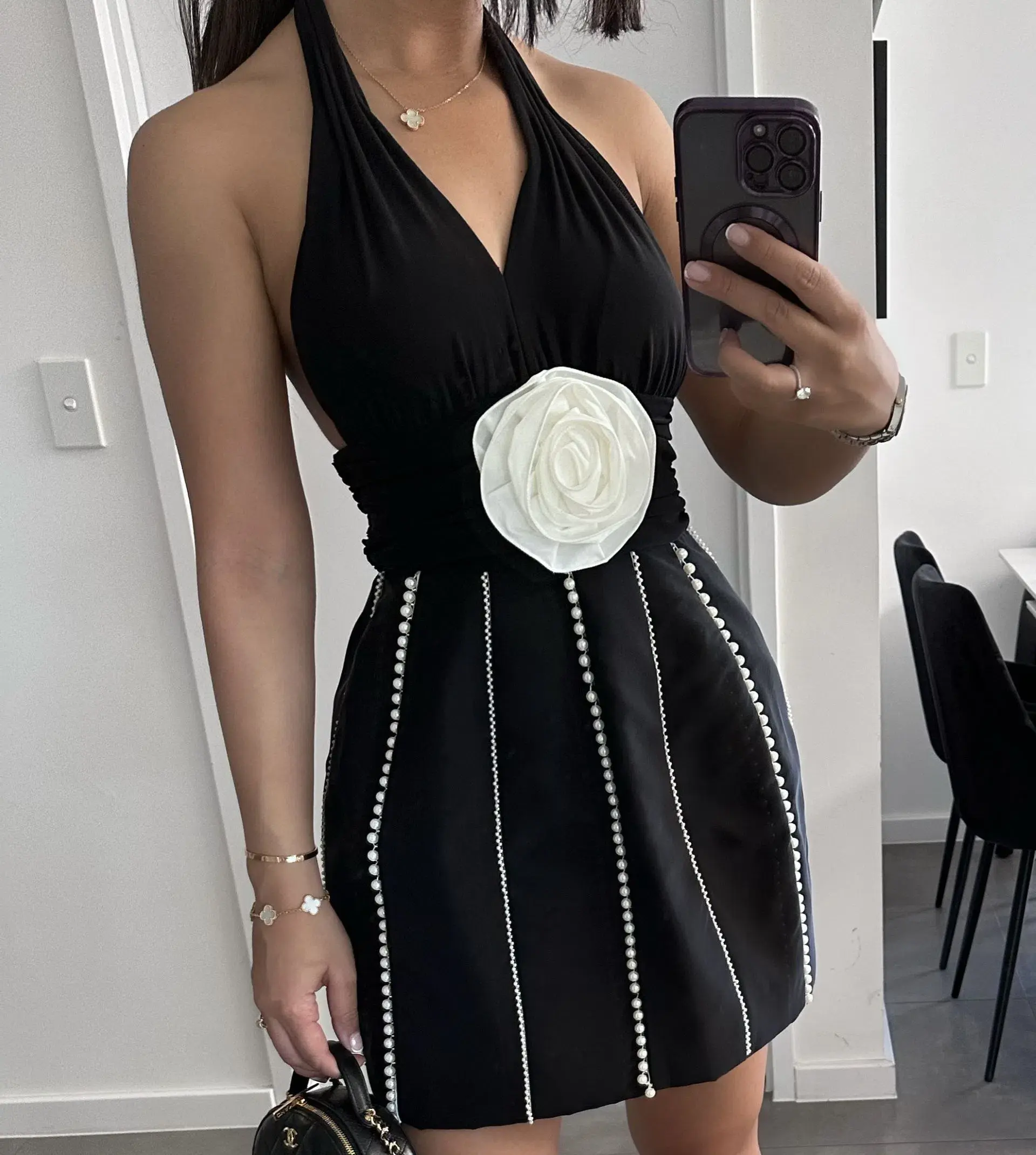 Eliya The Label Bethani Mini Dress Black Size XS / AU 6 - Image 4