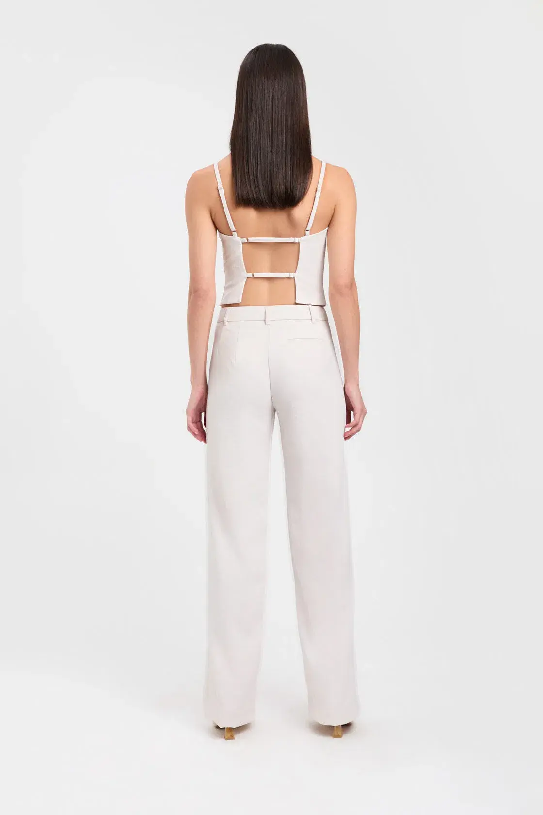 Kookai Ariel Low Rise Pant White Sand Size 36 / AU 8 - Image 3
