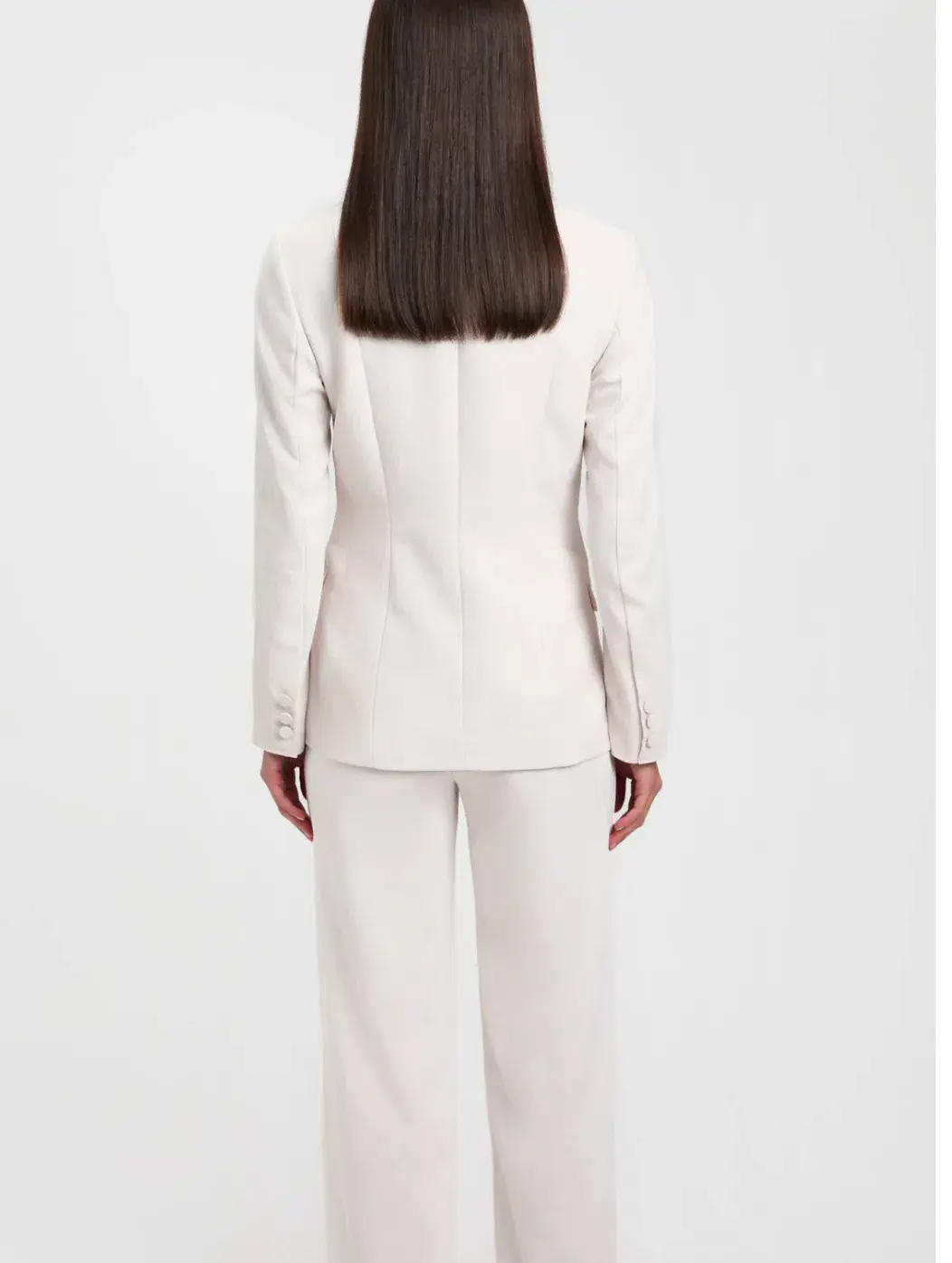 Kookai Ariel Tuxedo Blazer White Sand Size 36 / AU 8 - Image 3