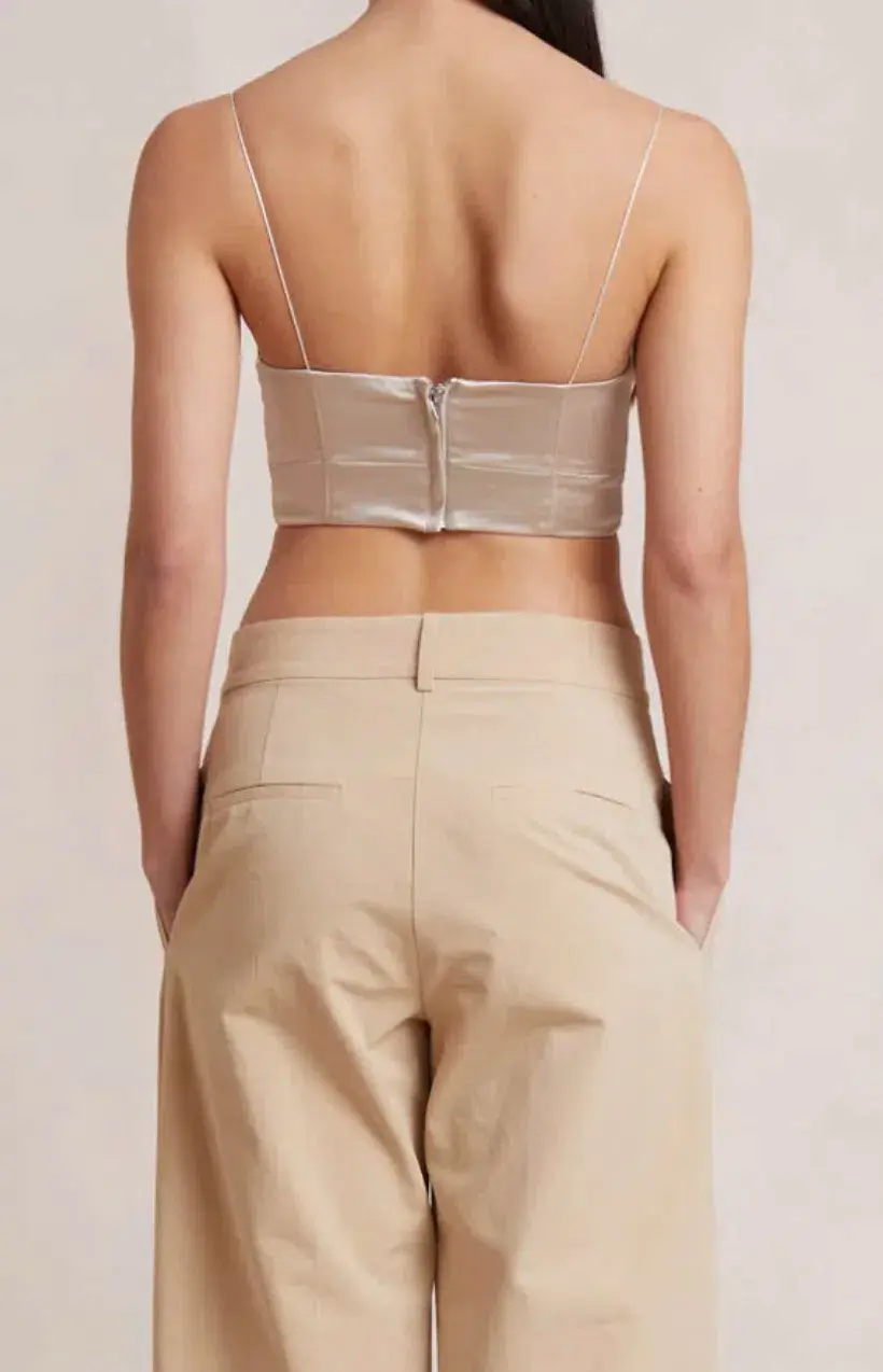 Bec & Bridge Heather Top Beige Size 6 - Image 3
