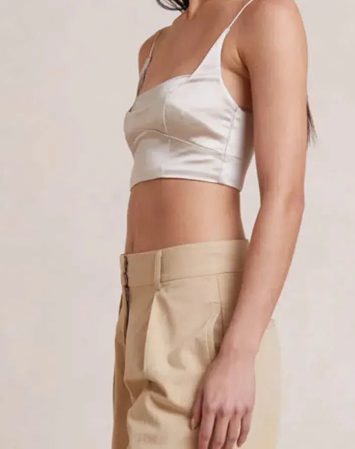 Bec & Bridge Heather Top Beige Size 6 - Image 4