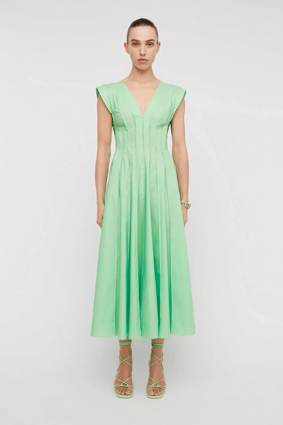 Scanlan Theodore Parachute French Seam Dress in Spearmint Size 14  - Image 1