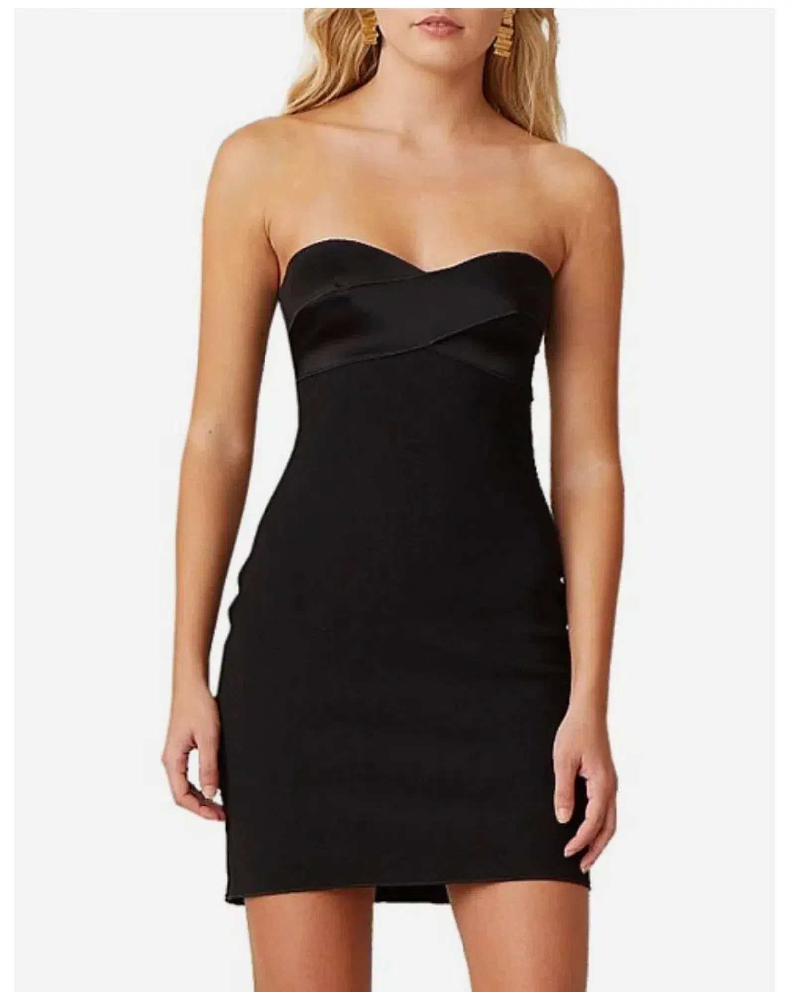 Bec & Bridge Shore Break Mini Dress Black Size AU 8 - Image 2
