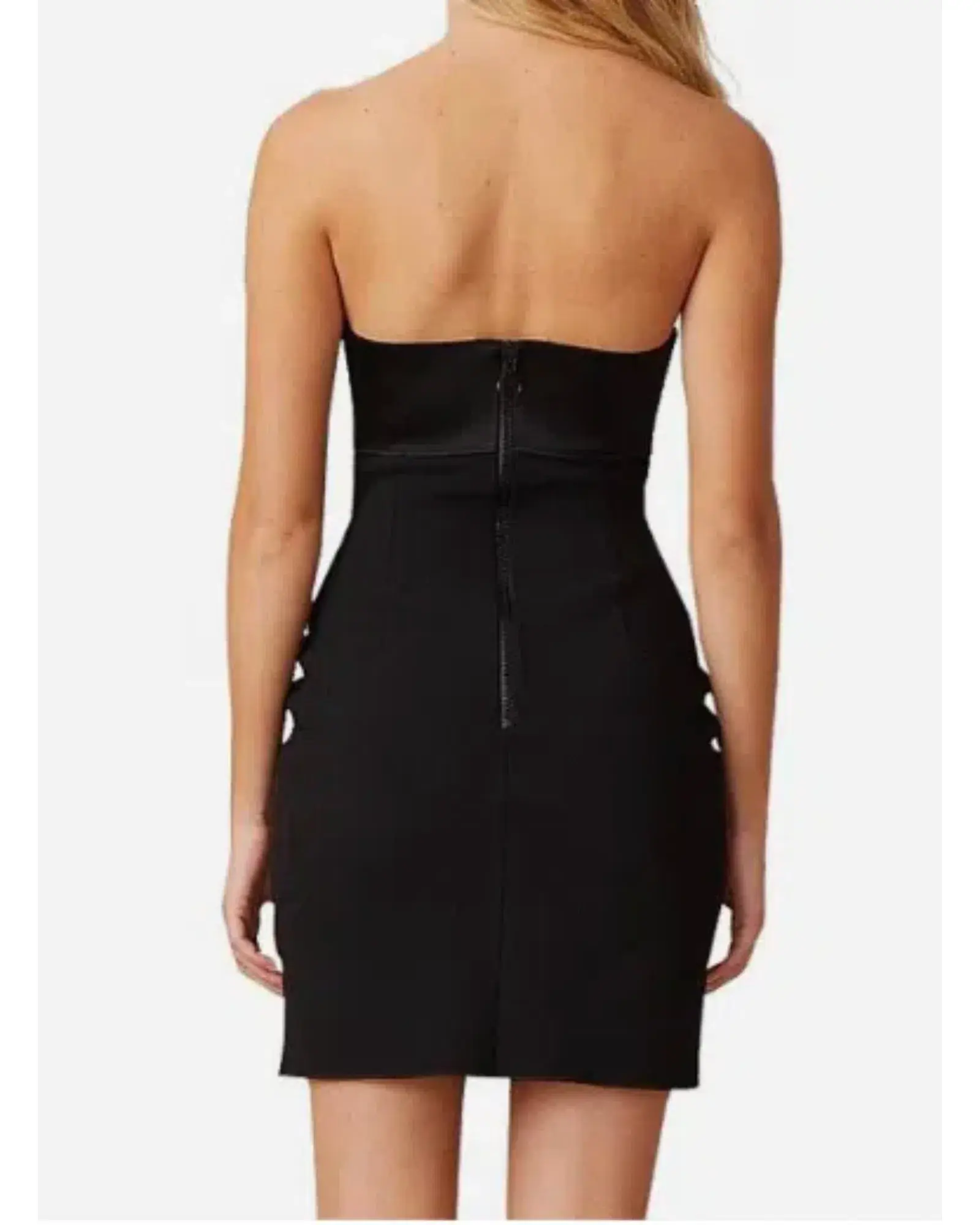 Bec & Bridge Shore Break Mini Dress Black Size AU 8 - Image 4