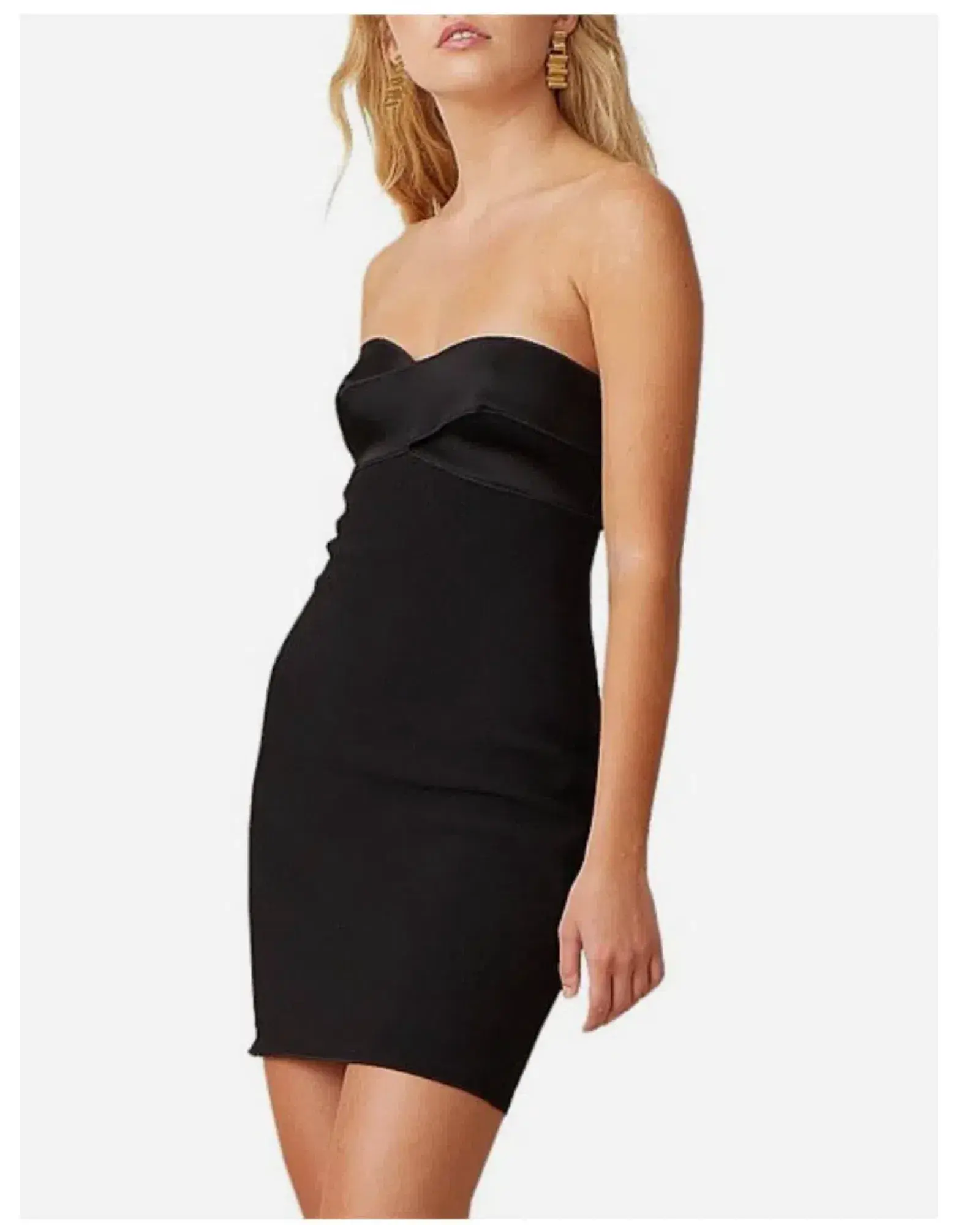 Bec & Bridge Shore Break Mini Dress Black Size AU 8 - Image 3