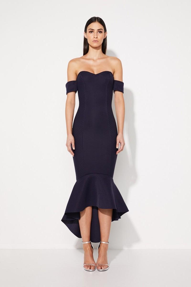 Mossman Lovers Rock Dress Navy - Image 1