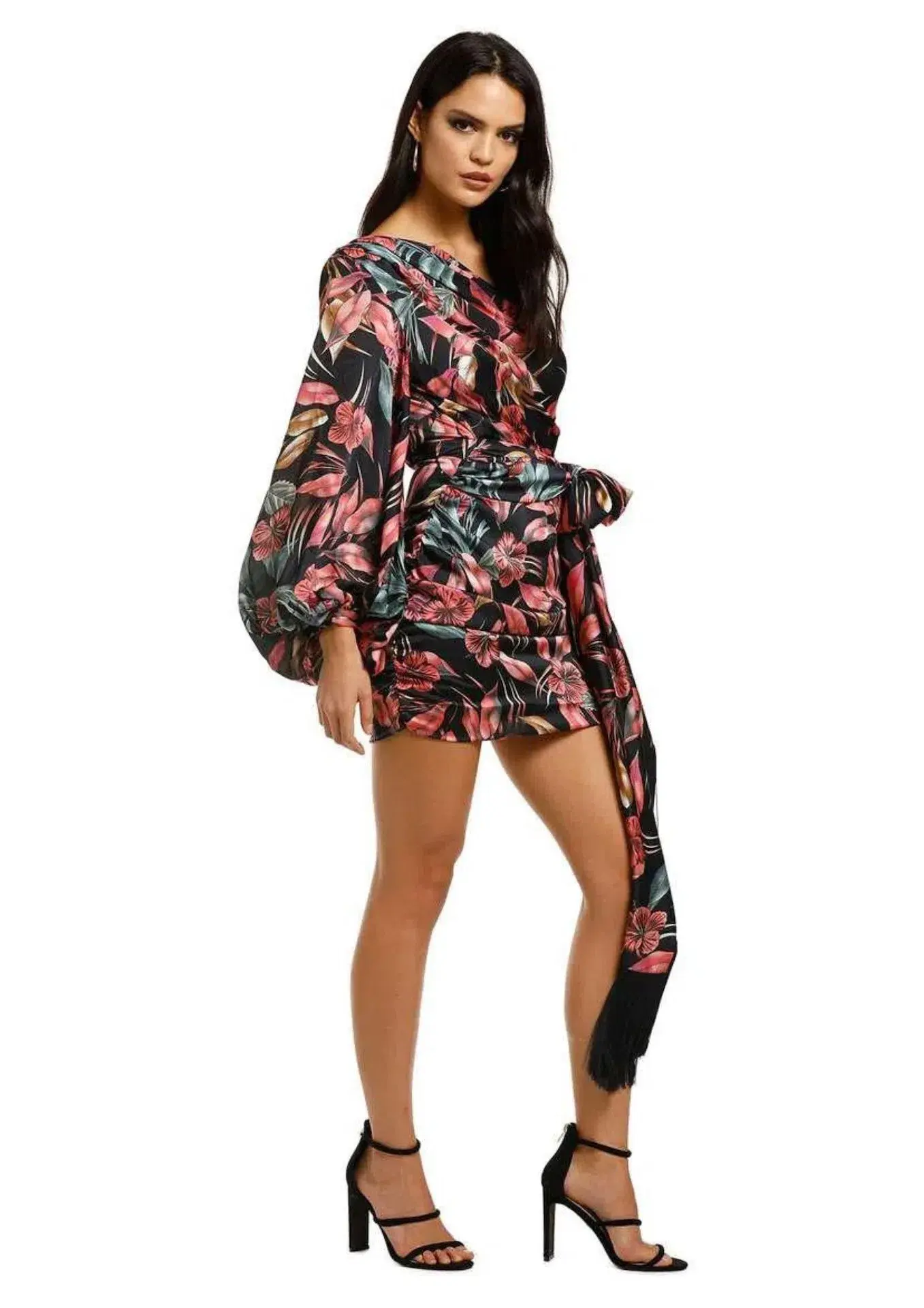 Bronx and Banco Flamingo Mini Dress Multi Floral Size 6 - Image 1