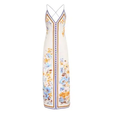 Zimmermann  Halcyon Slip Dress Floral Size 4/AU 16 for rent on The Volte - main image