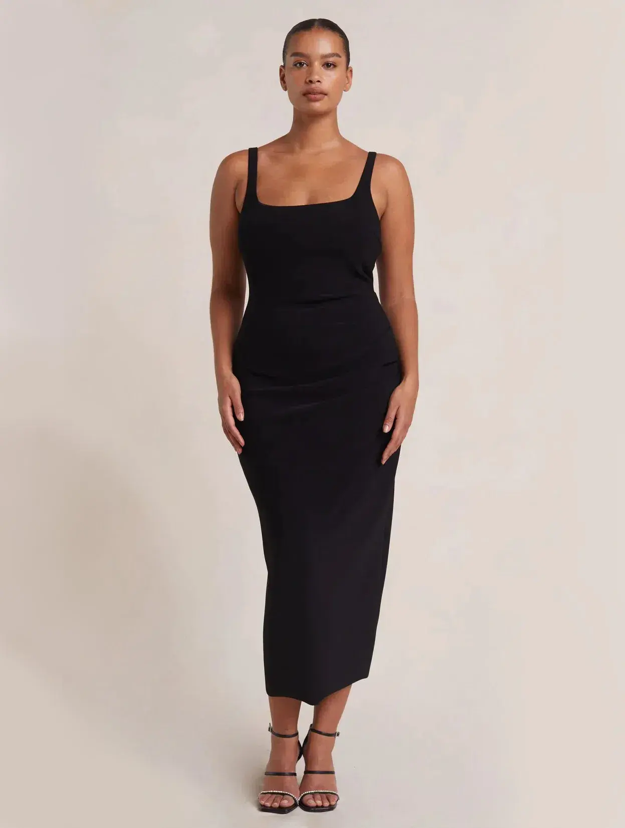 Bec & Bridge Be Mine Square Neck Dress Black Size 16 - Image 1
