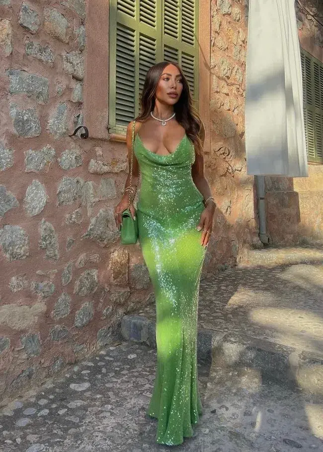 Rat and Boa Gaia Dress Green Size XS/Au 6 - Image 1
