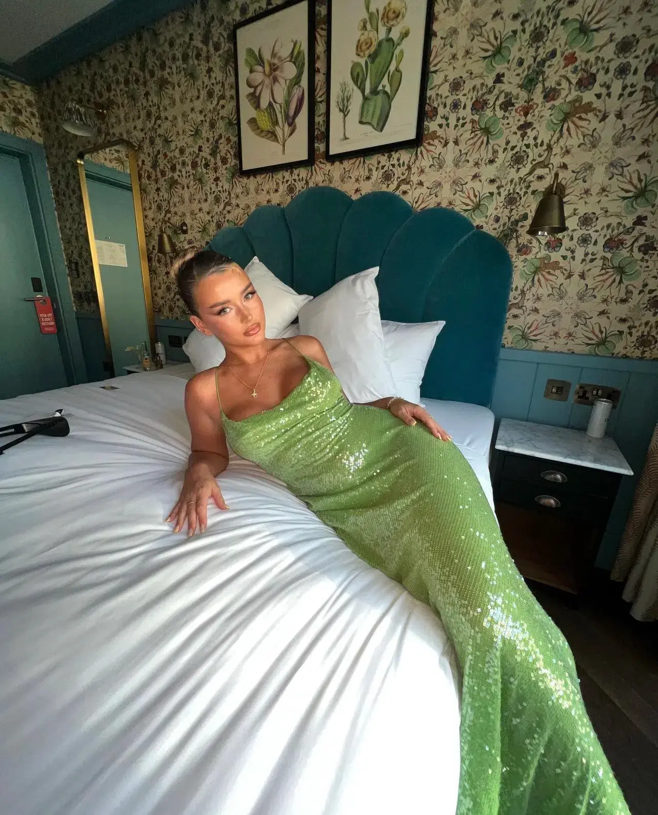 Rat and Boa Gaia Dress Green Size XS/Au 6 - Image 3