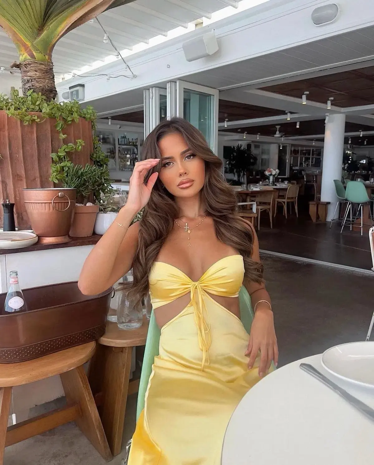 Lane + Sass Lucy Lemon Gown Yellow Size S/AU 8 - Image 4
