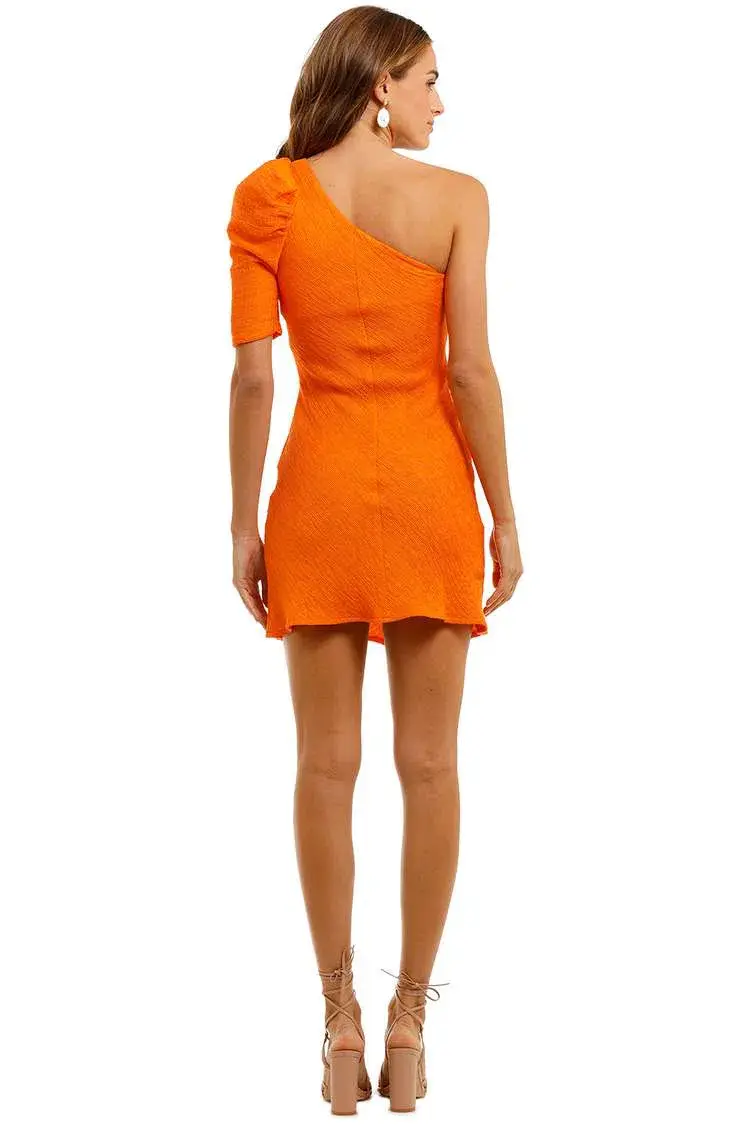 By Johnny Shell Shoulder Sleeve Mini Dress Orange Size 12 - Image 3