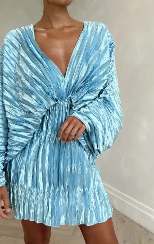 Lidee De Luxe Gown In Summer Blue Size 8 - Image 2