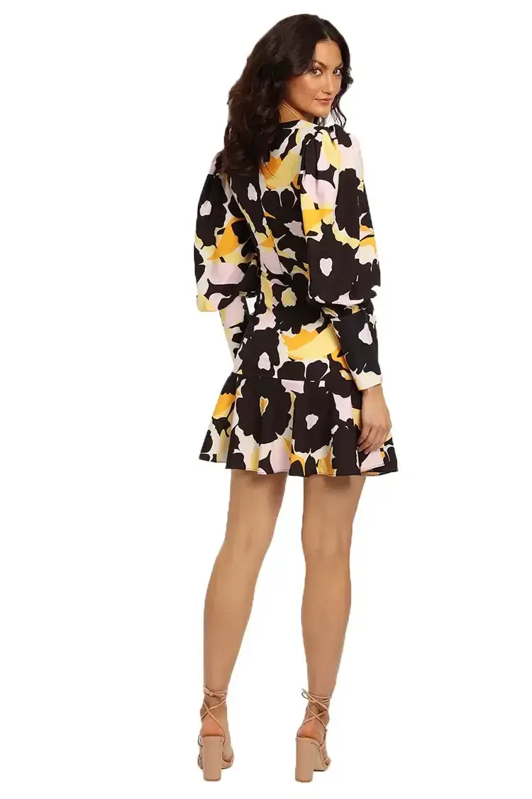 By Johnny Bold Blooms Mini Dress in Multi Floral Size 12 - Image 3