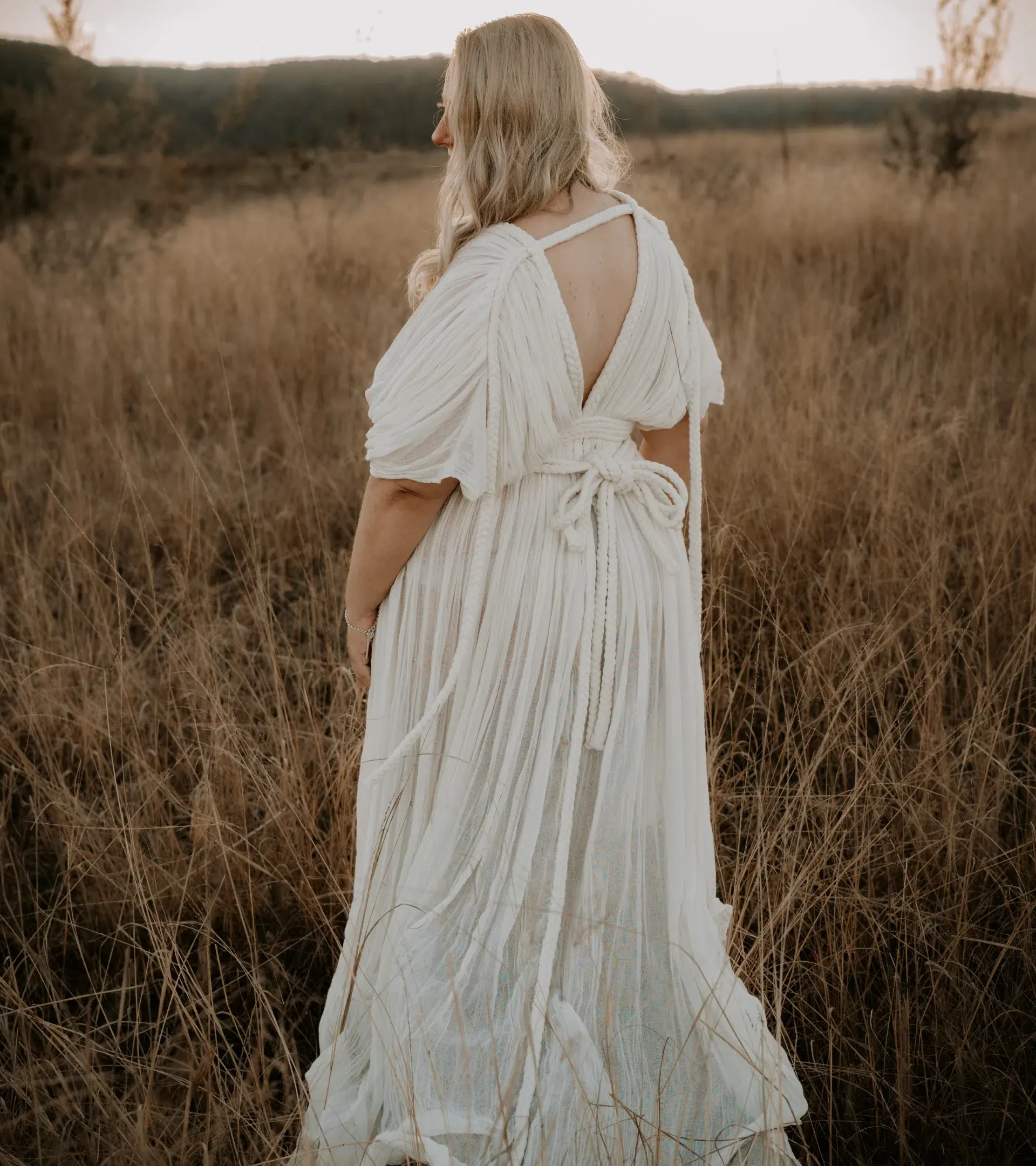 Chic Le Frique Ophelia Maxi Dress Bone One Size - Image 2