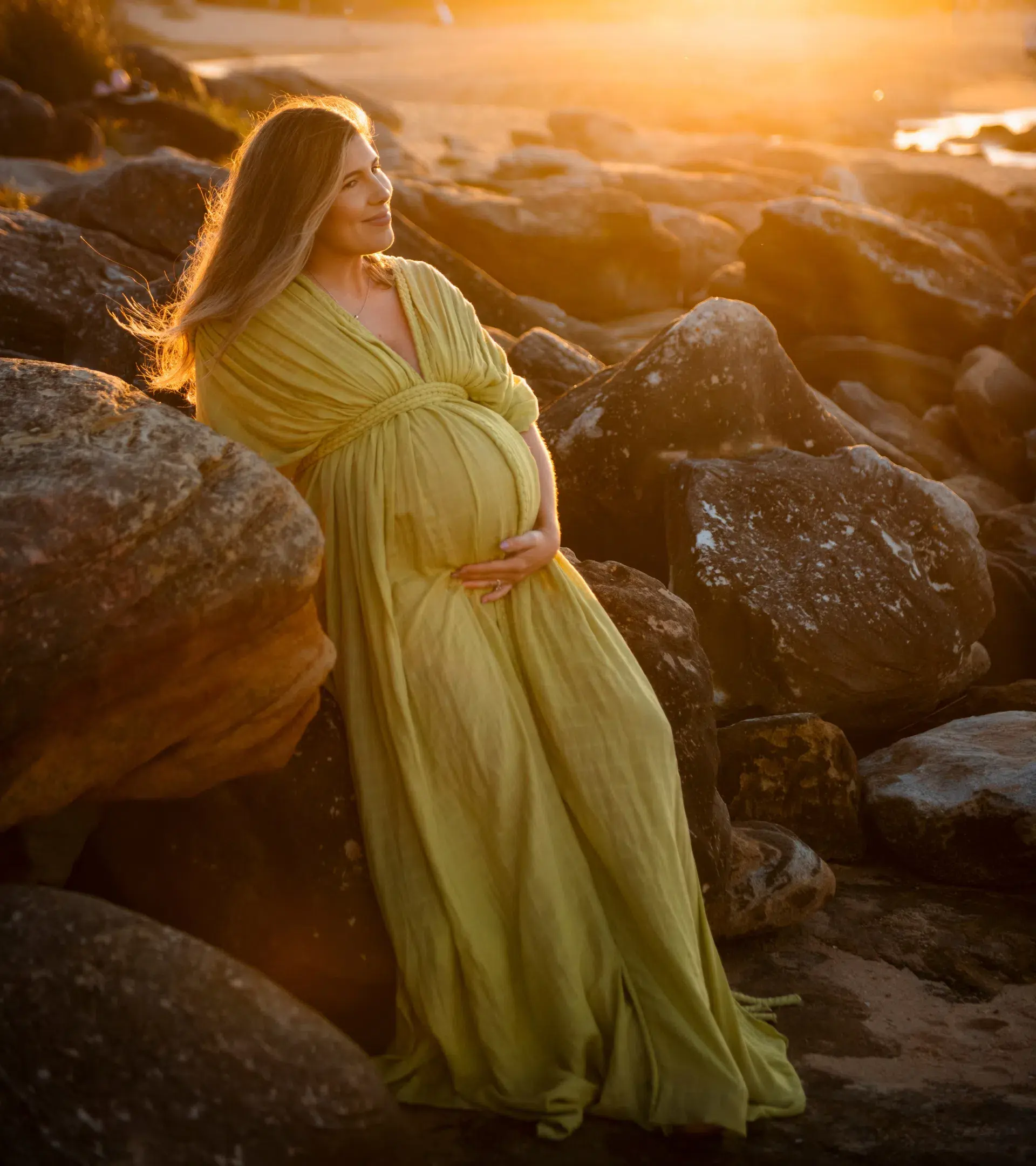 Chic Le Frique Ophelia Maxi Dress Pistachio One Size - Image 2