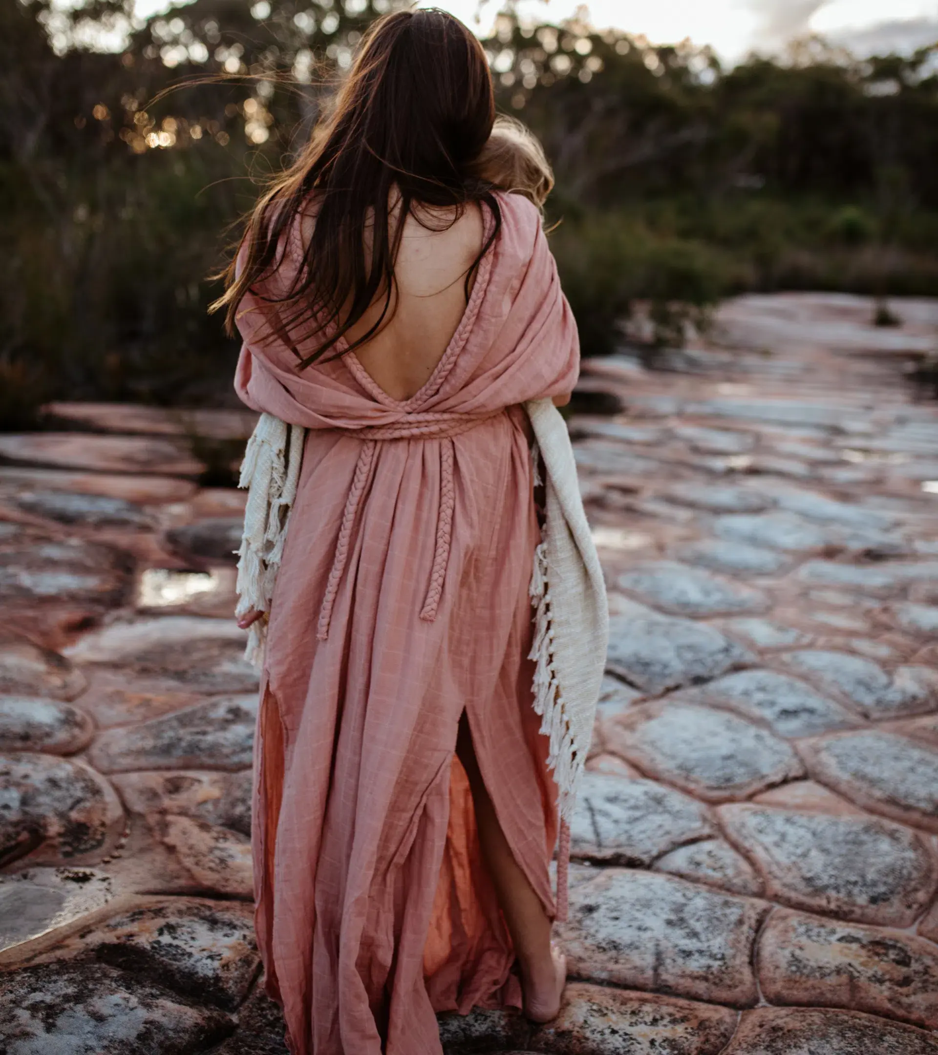Chic Le Frique Ophelia Maxi Dress Salmon Pink One Size - Image 3