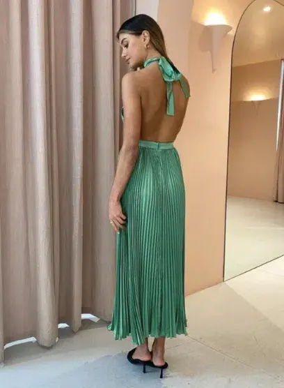L'Idee Renaissance Gown In Sea Green Size 8 - Image 4