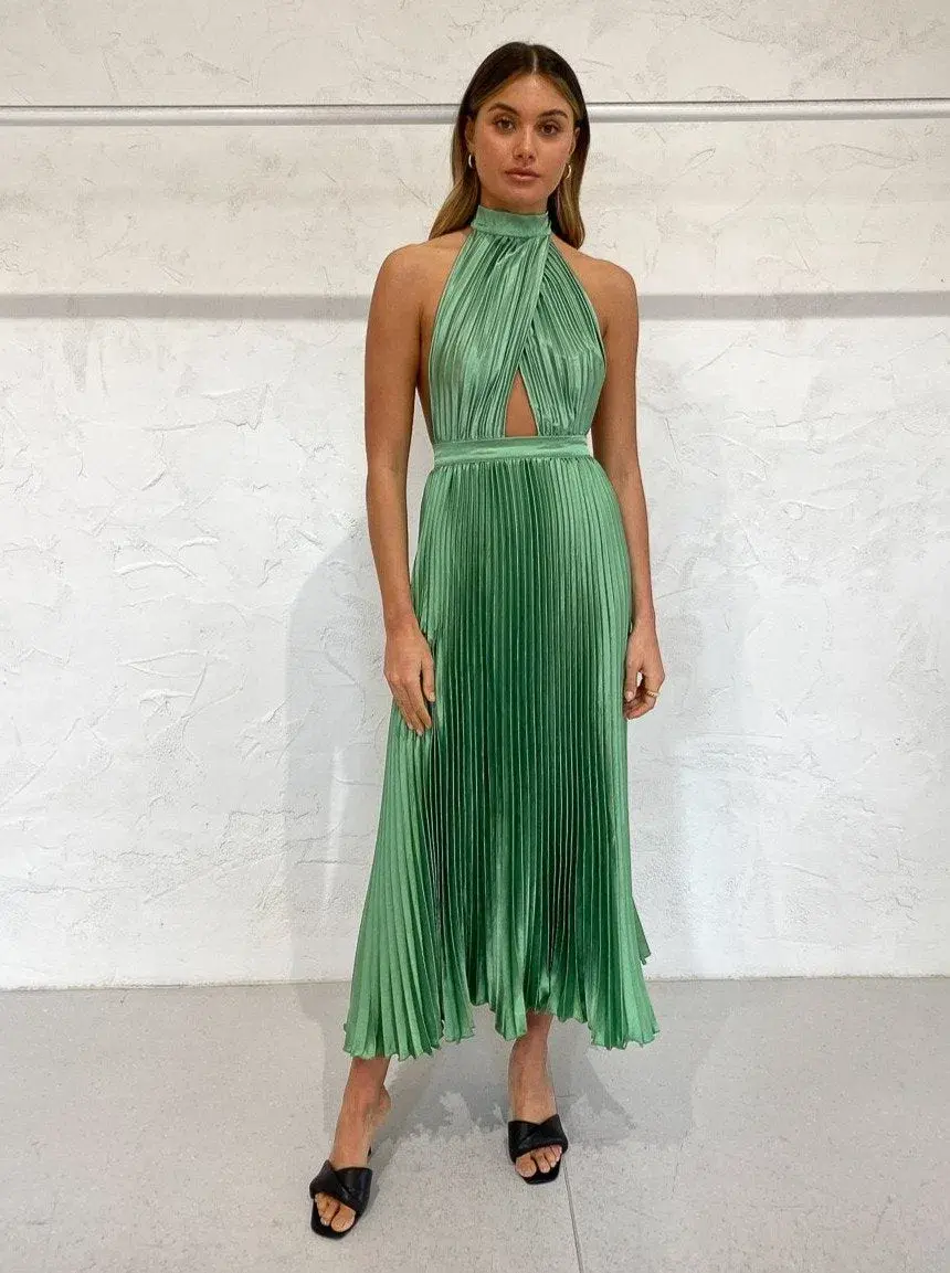 L'Idee Renaissance Gown In Sea Green Size 8 - Image 2