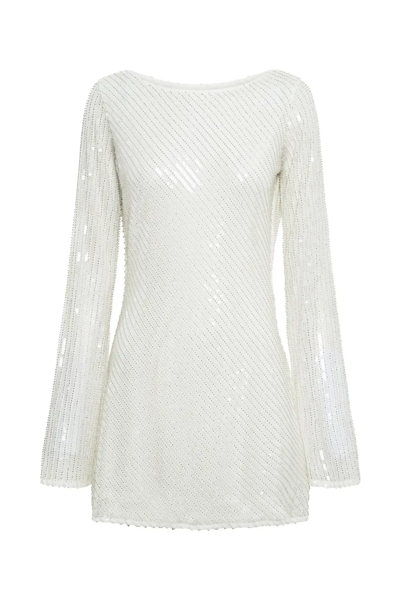 Meshki Nala White Sequin Mini Dress White Size 10  - Image 5