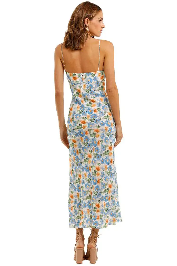 Bec & Bridge La Jolie Midi Dress Multi Print Size 6 - Image 3