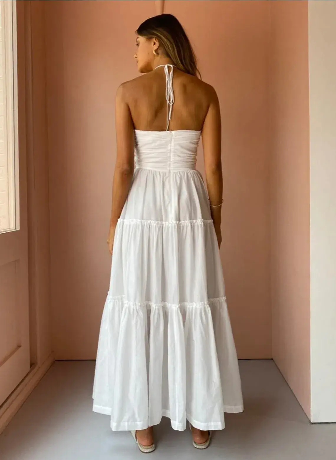 Bec & Bridge Aurora Maxi Dress in Ivory Size 8 - Image 3