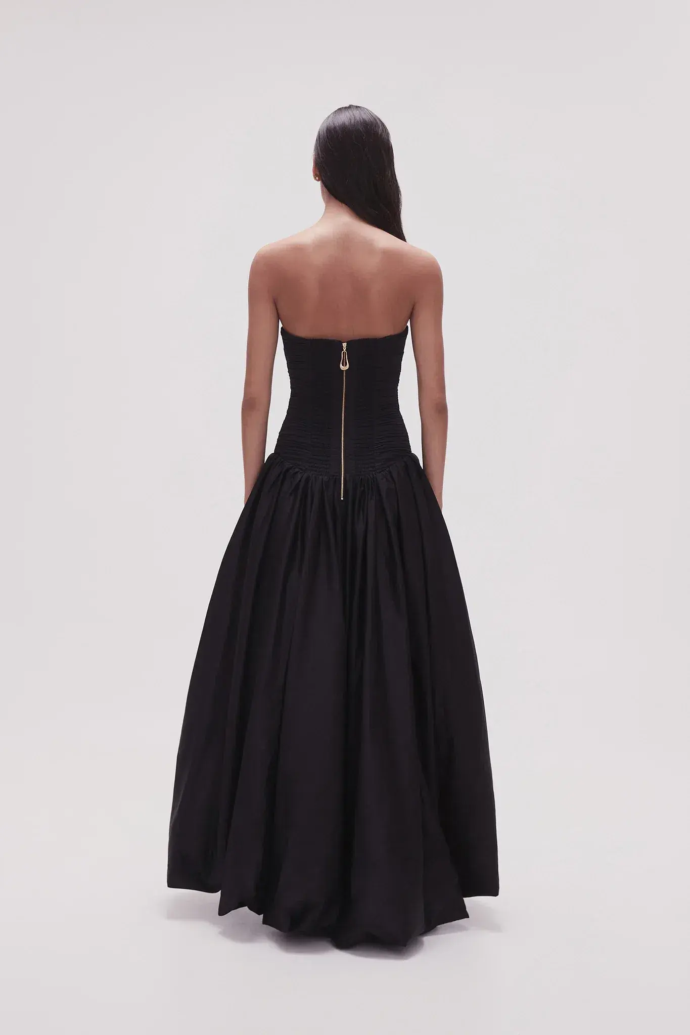 Aje Violette Bubble Hem Maxi Dress Black Size 8 - Image 4