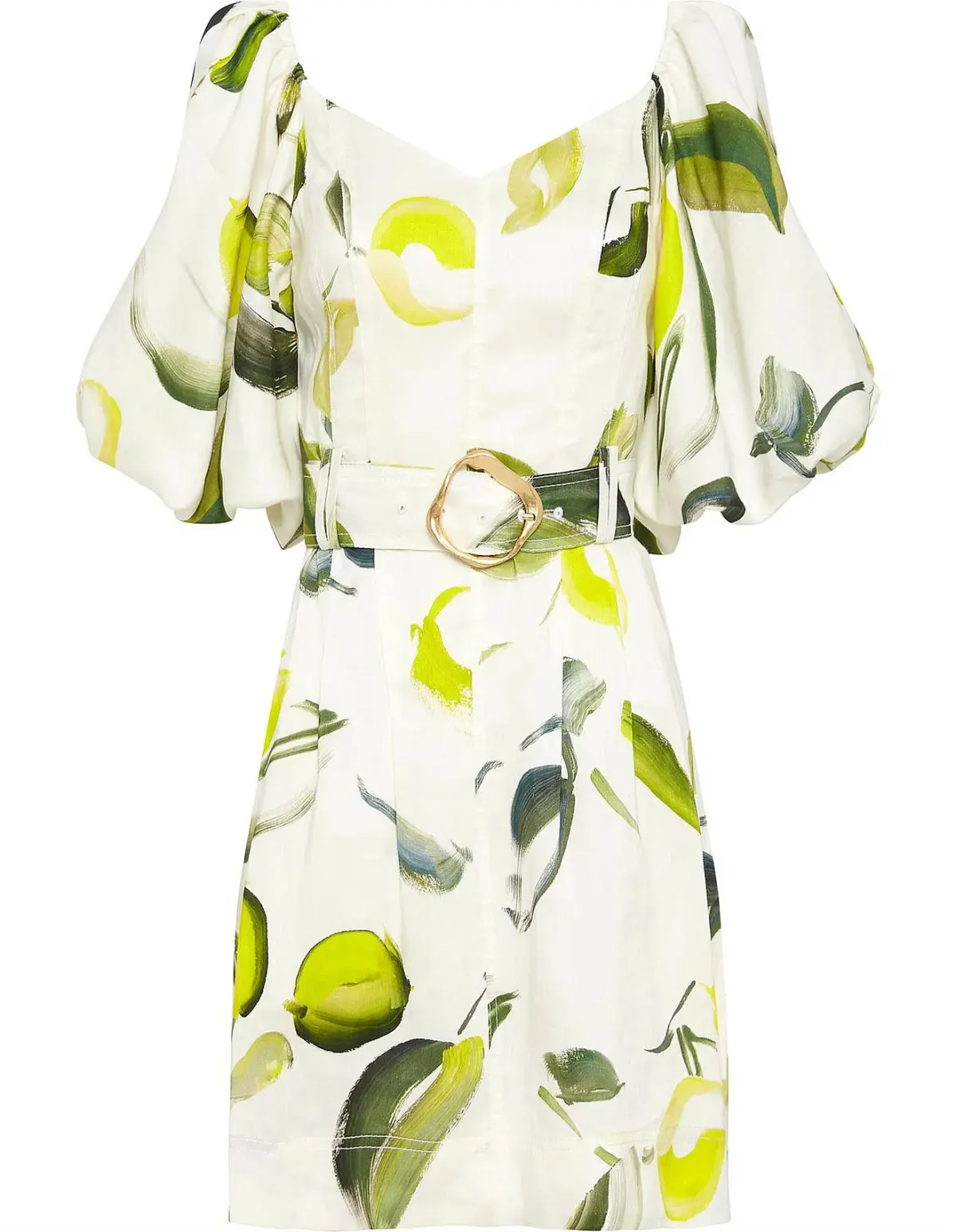 Aje Zest Mini Dress Tropical Lime Size 8  - Image 6