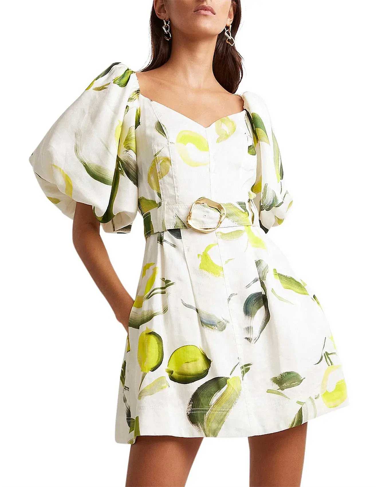 Aje Zest Mini Dress Tropical Lime Size 8  - Image 1