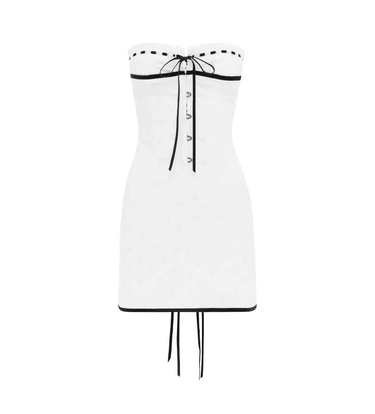With Jean Sabrin Dress White Embroidery Size 8 - Image 1