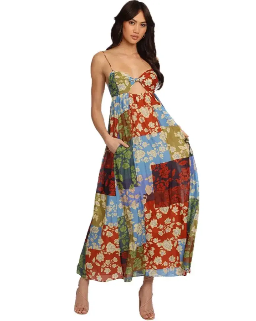 Bec & Bridge Woodstock Maxi Dress Multi Print Size 14 - Image 1
