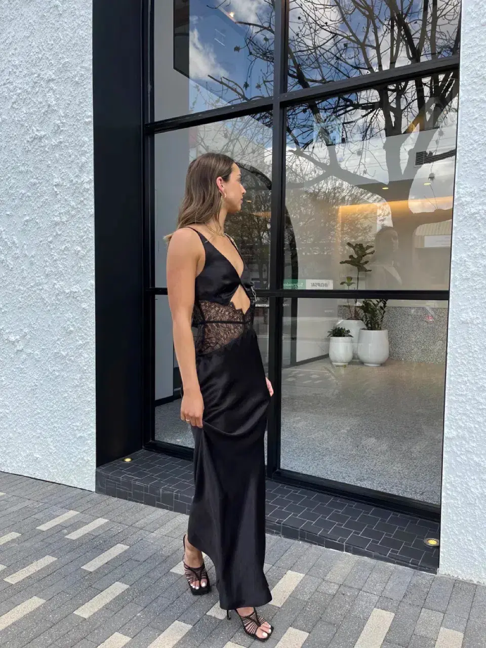 Bec & Bridge Camille Maxi Dress Black Size 10 for rent on The Volte - main image