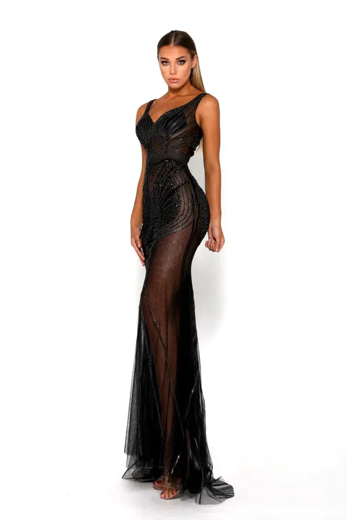 Portia And Scarlett Matrix Dress Black Size 12 - Image 1