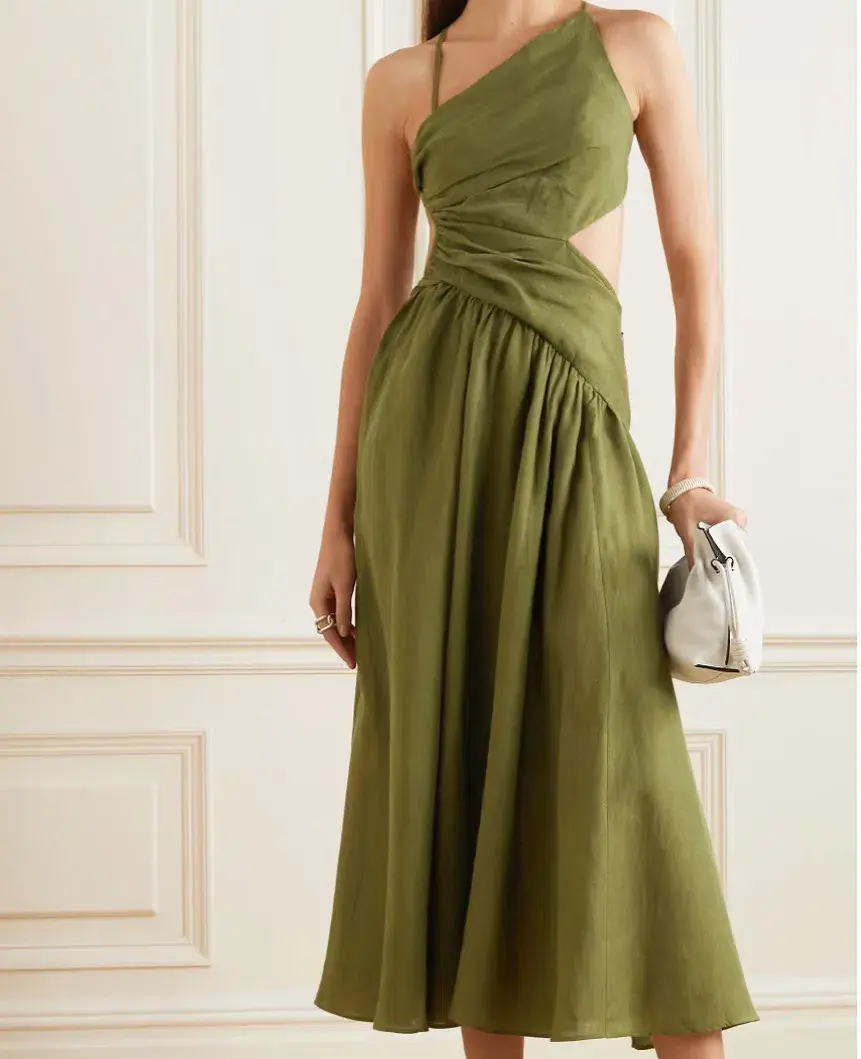 Zimmermann Asymmetrical Midi Dress Size 8 - Image 1