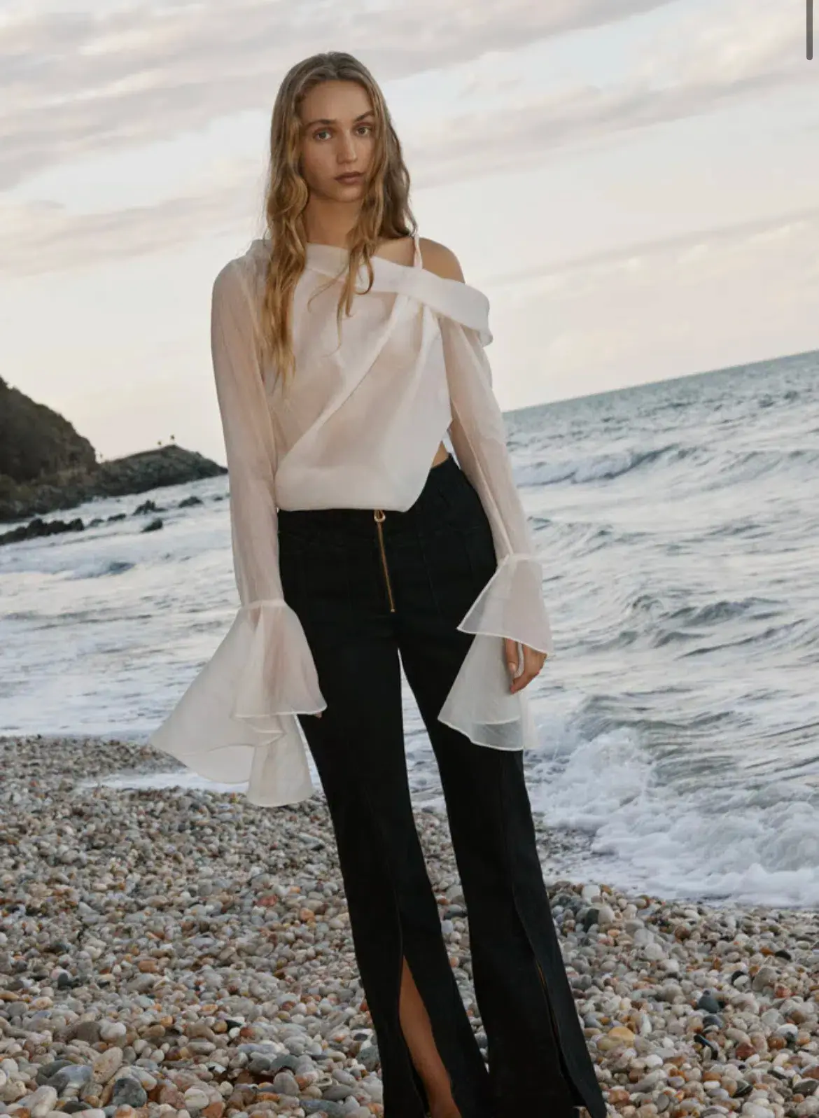 Aje Edith Draped Top Size 8 - Image 1