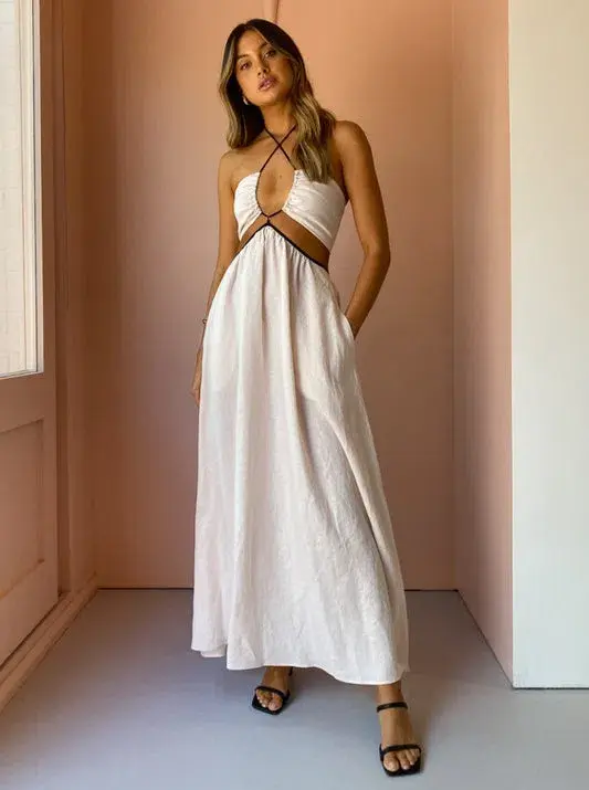 Bec and Bridge Noelle Maxi Dress Blush Size 12 - Image 1