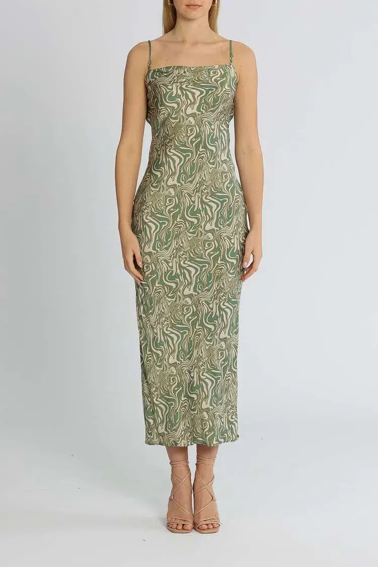 Bec and Bridge Alanis Maxi Dress Green Size 6 - Image 2
