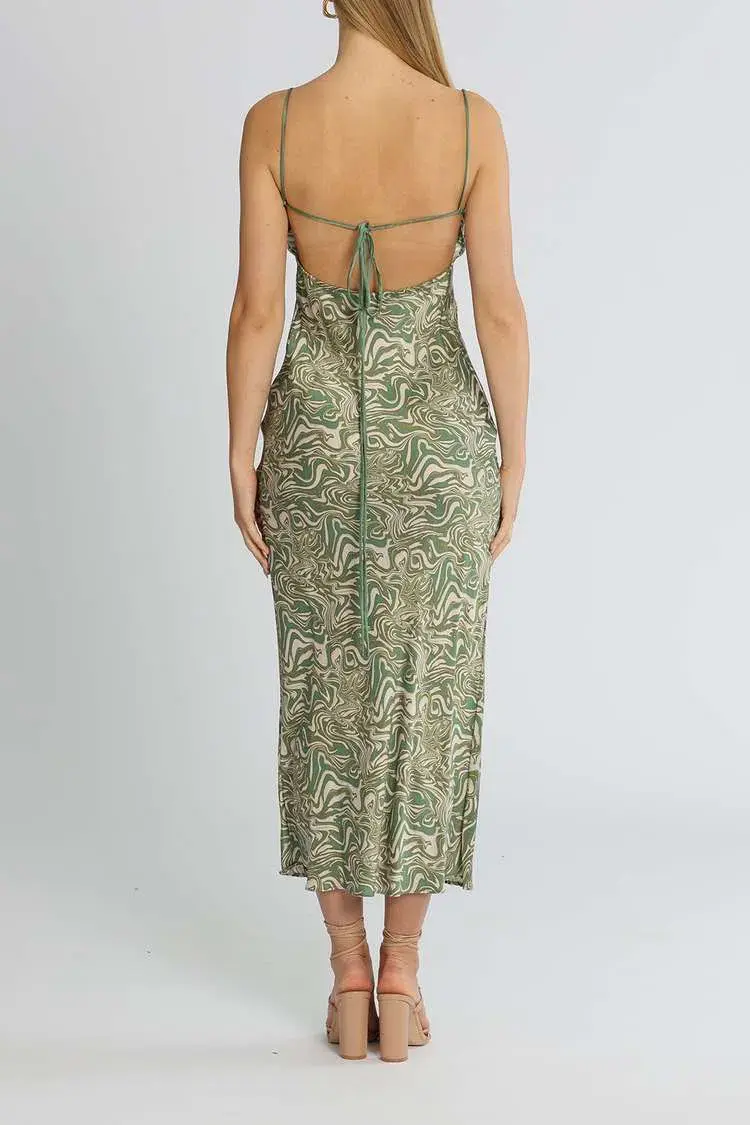 Bec and Bridge Alanis Maxi Dress Green Size 6 - Image 4