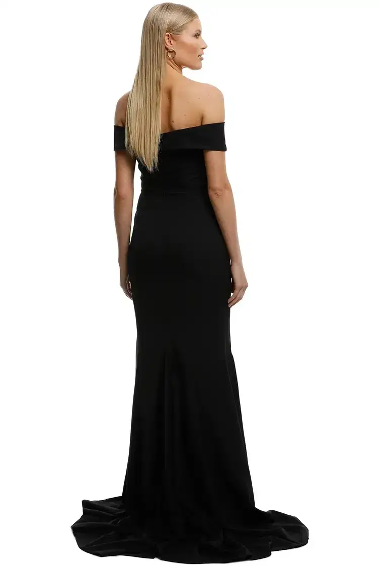 Samantha Rose Gia Off Shoulder Gown in Black Size 18 - Image 3
